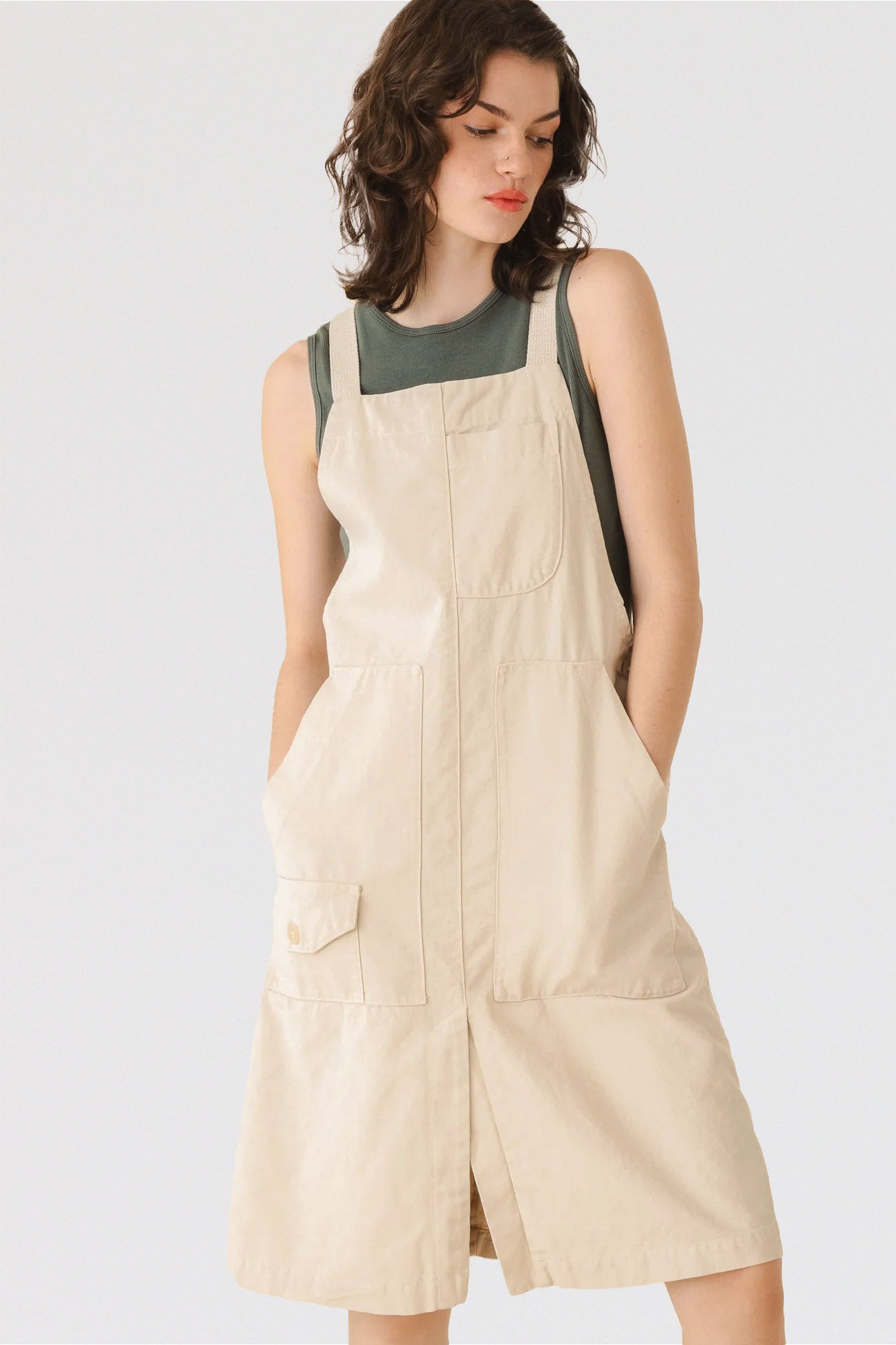 Overall hotsell dress khaki