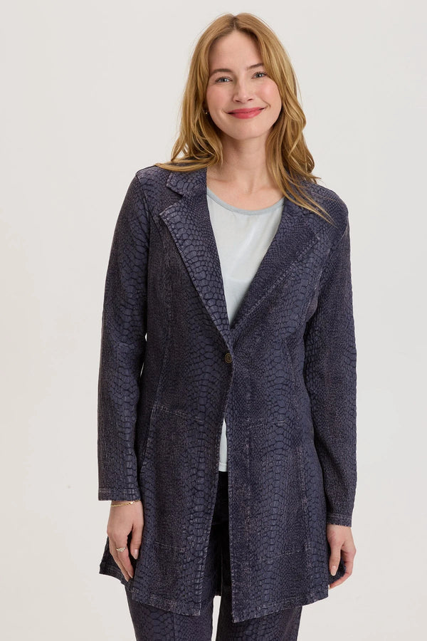 XCVI's Rhodora Long Blazer Mariner