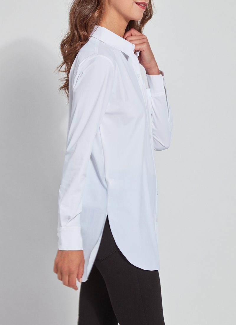 Lysse Schiffer Button Down Shirt White