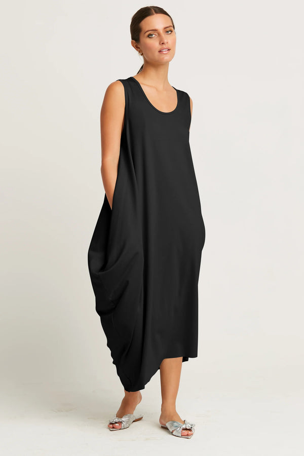 PLANET by Lauren G's Waterfall Dress Black