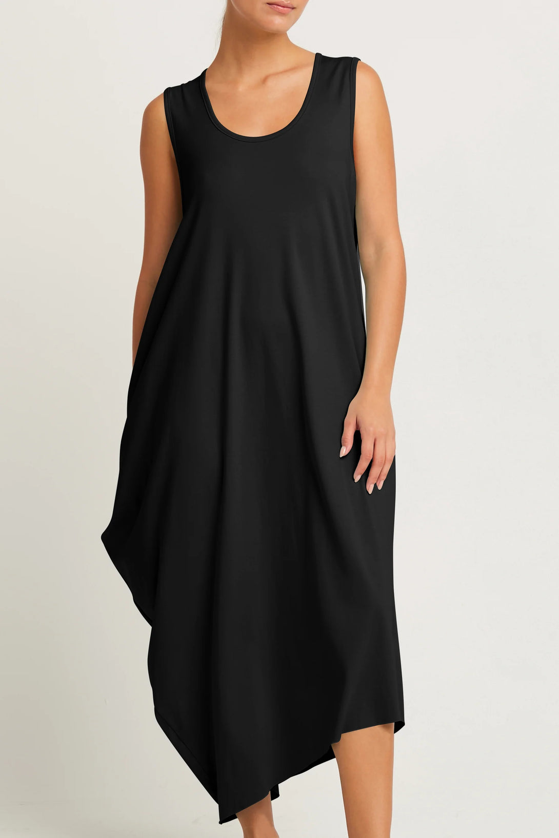 PLANET by Lauren G's Waterfall Dress Black