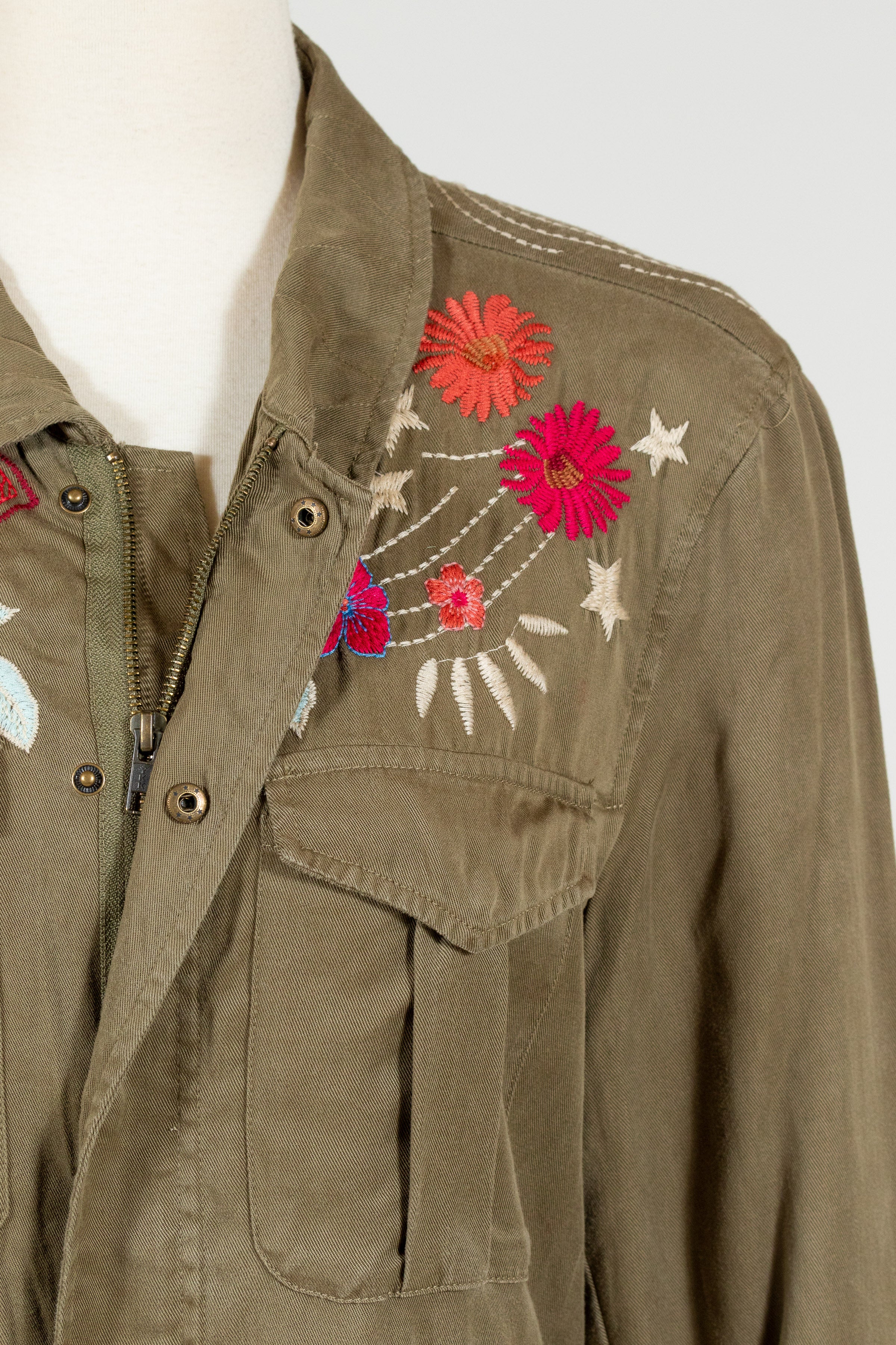 Mika Paris Drawstring Military Jacket