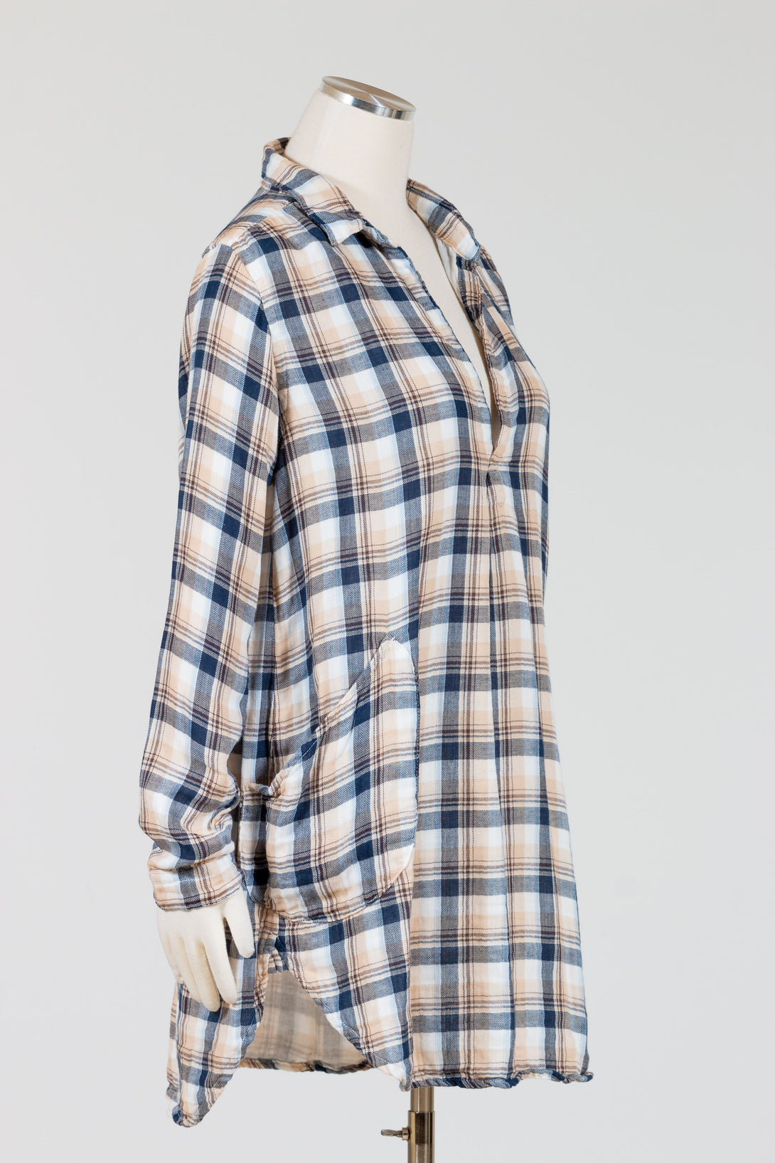 CPShades-Teton-Tunic-Top-Cotton-Plaid-Navy-Cream