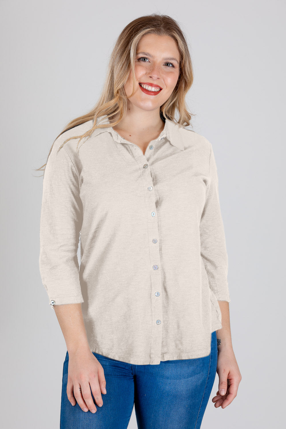 Cut Loose Button Front Shirt