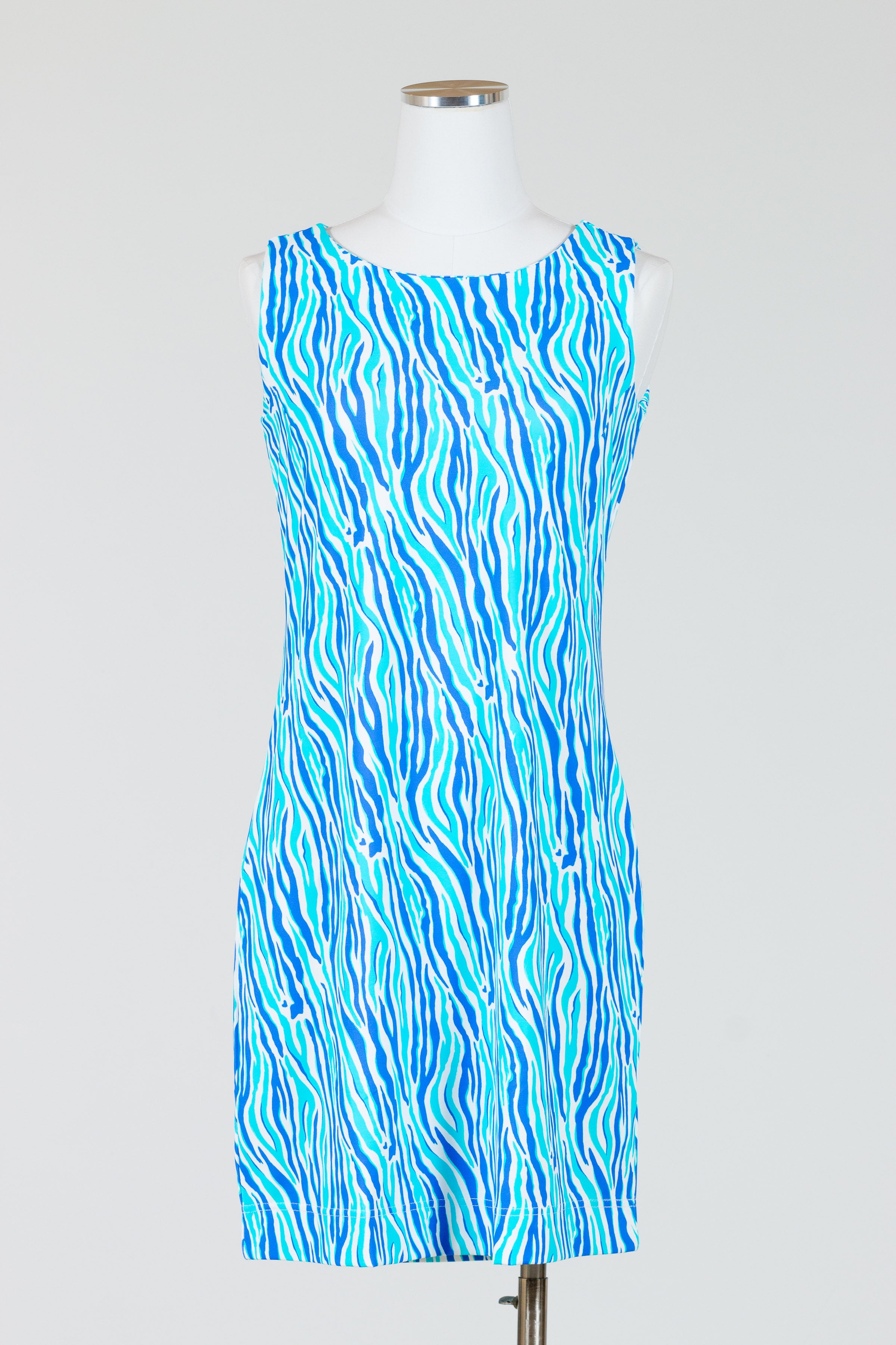 NEW Lulu-B Sleeveless Sun Dress Size MED UPF50 stretch lighthouse beach offers travel