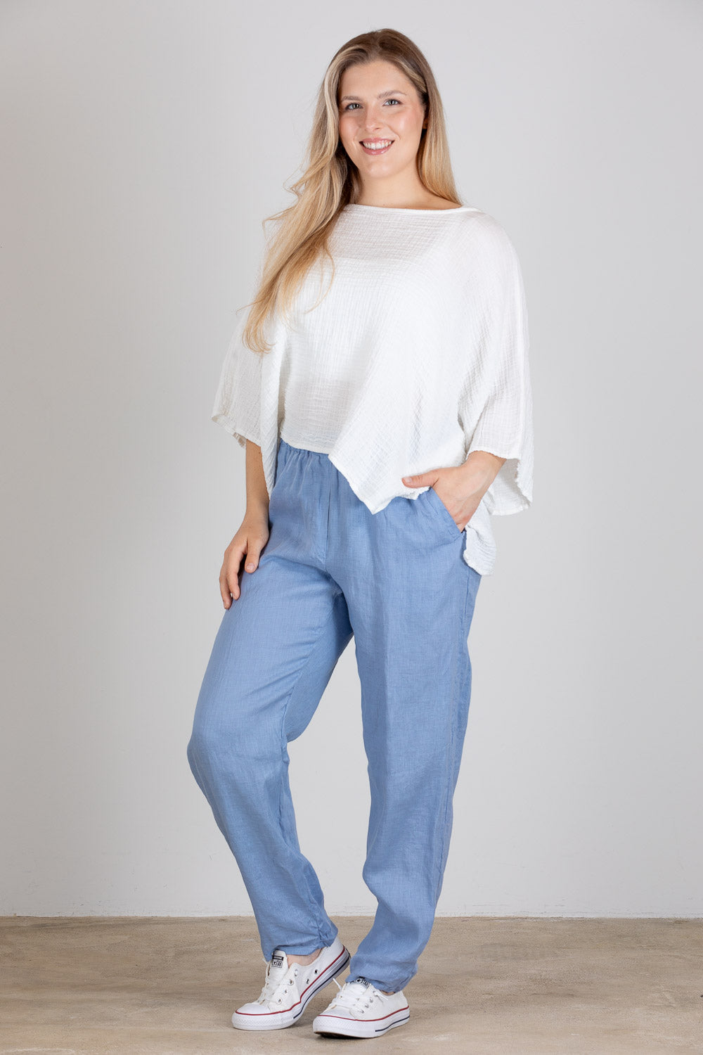 CP Shades Ari Pant Linen blue