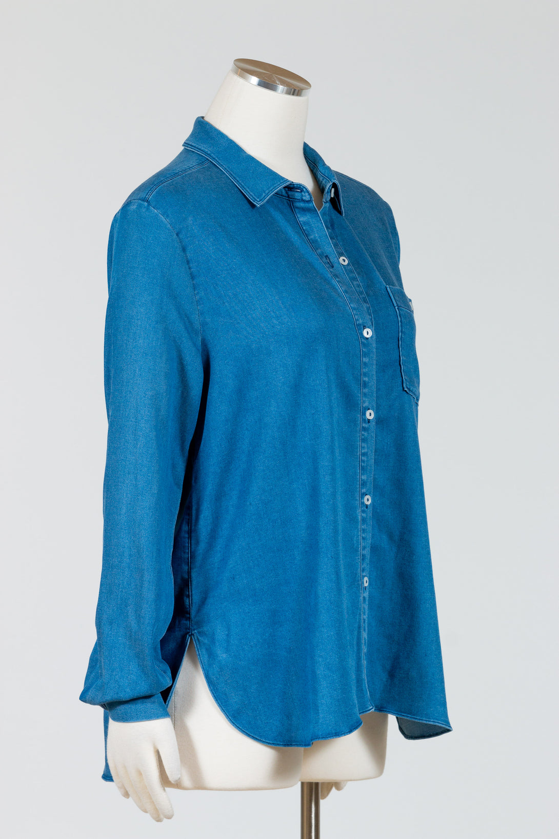 Lysse-Drew-Stretch-Chambray-Shirt-Wash-Jeans-Blue