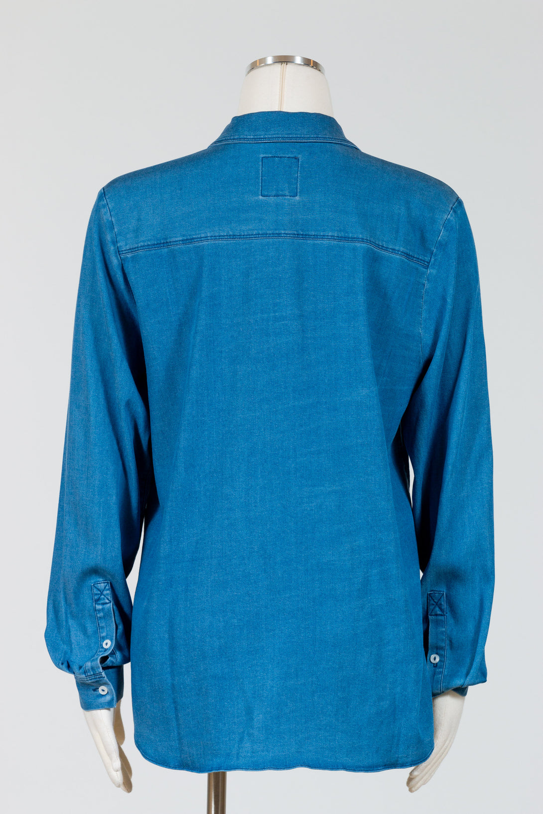 Lysse-Drew-Stretch-Chambray-Shirt-Wash-Jeans-Blue