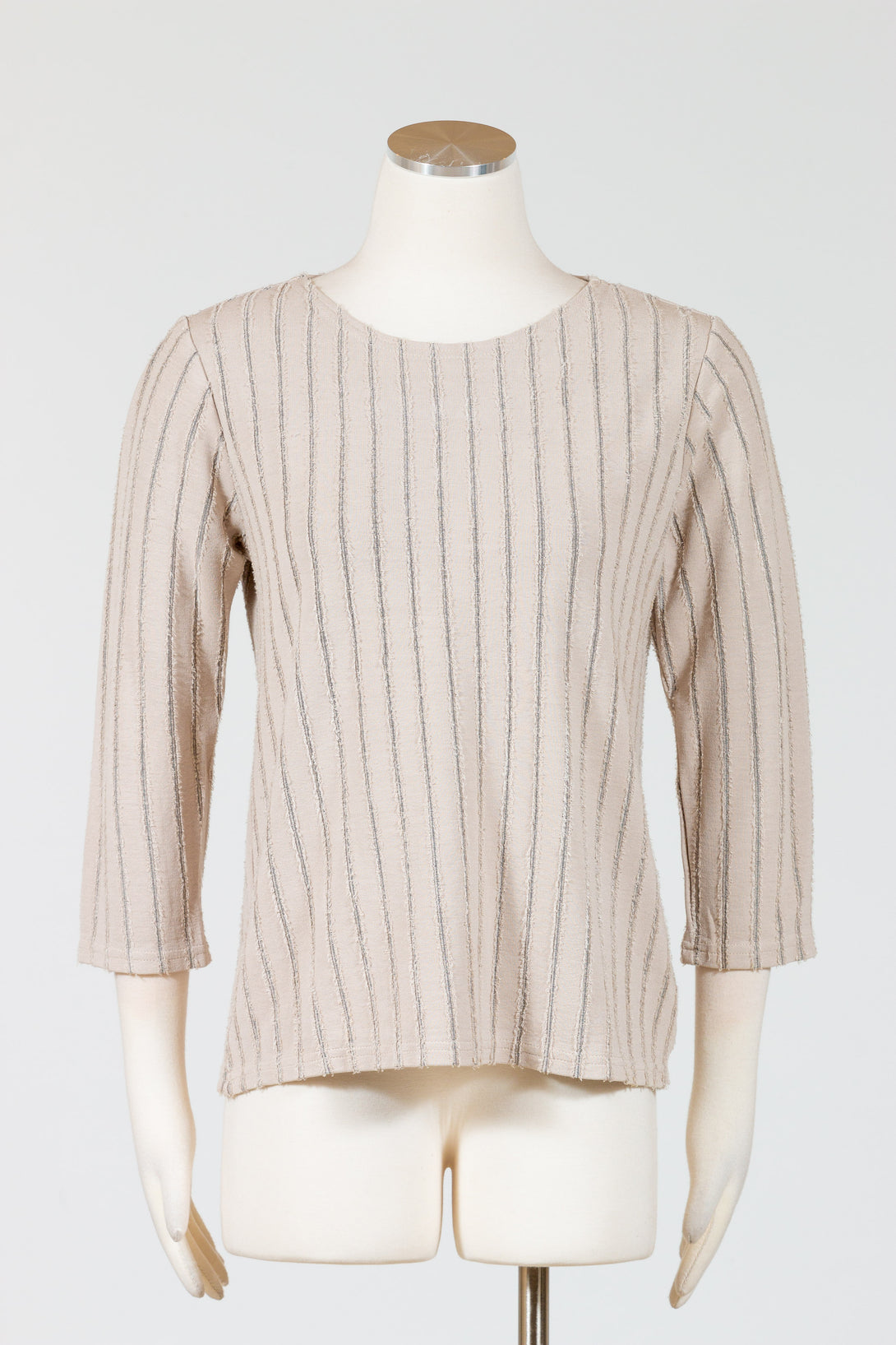 CutLoose-Clothing-34Sleeve-BoatNeck-Top-Moonbeam-Beige-Stripes