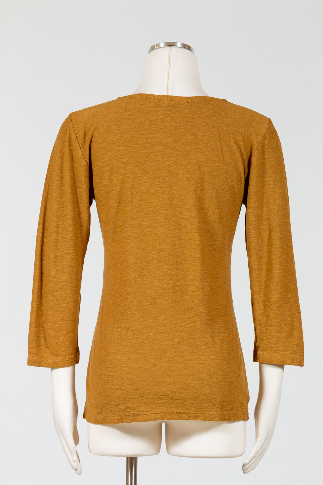 CutLoose-Clothing-34Sleeve-TuckFront-Tee-Brass-Brown