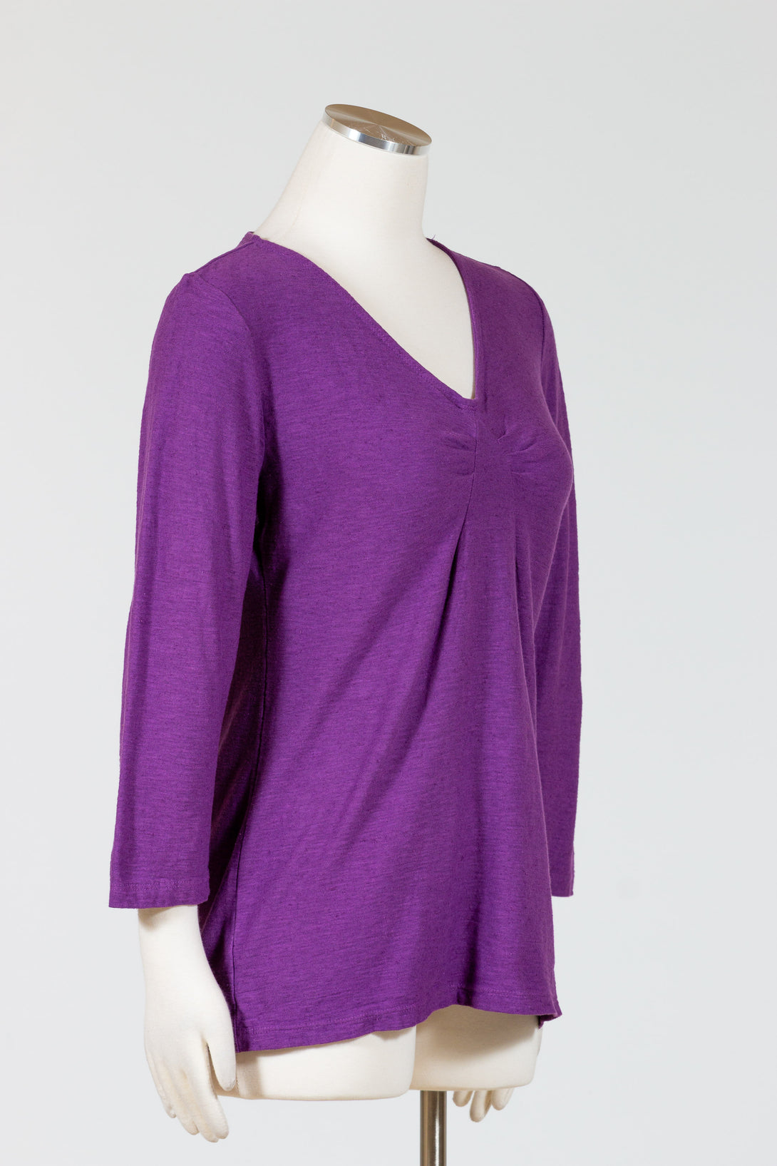 CutLoose-Clothing-34Sleeve-TuckFront-Tee-Mulberry-Purple