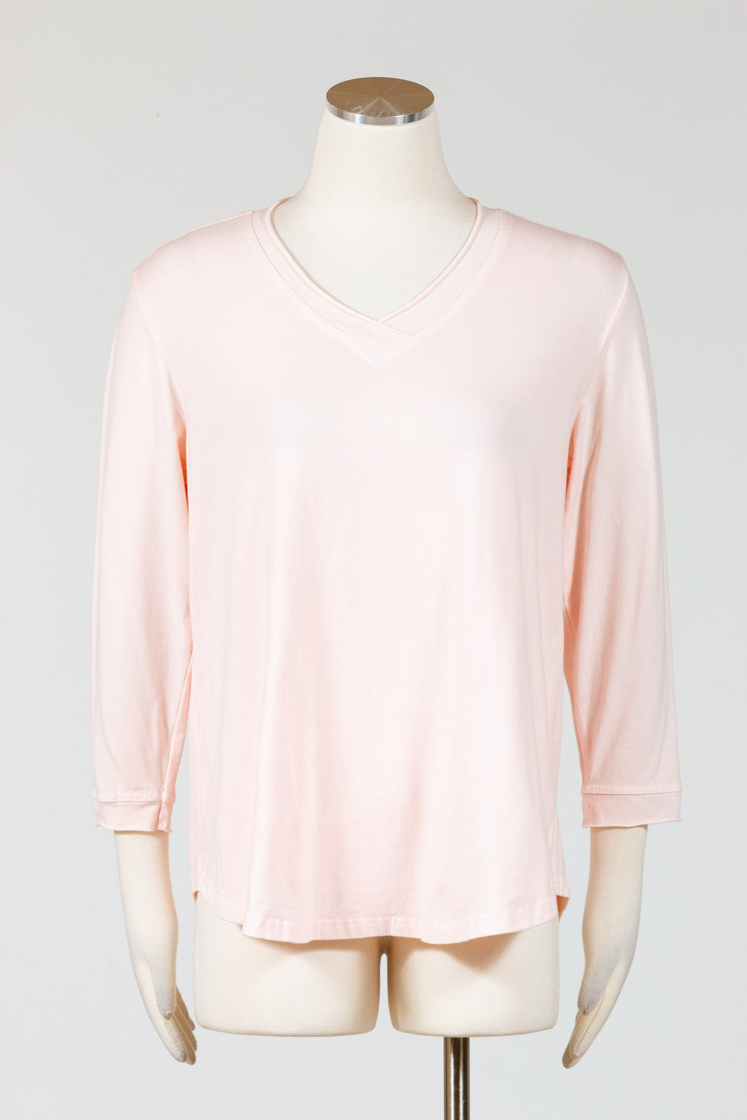 Kleen-Clothing-VNeck-Top-Tee-Cotton-Ice-Pink