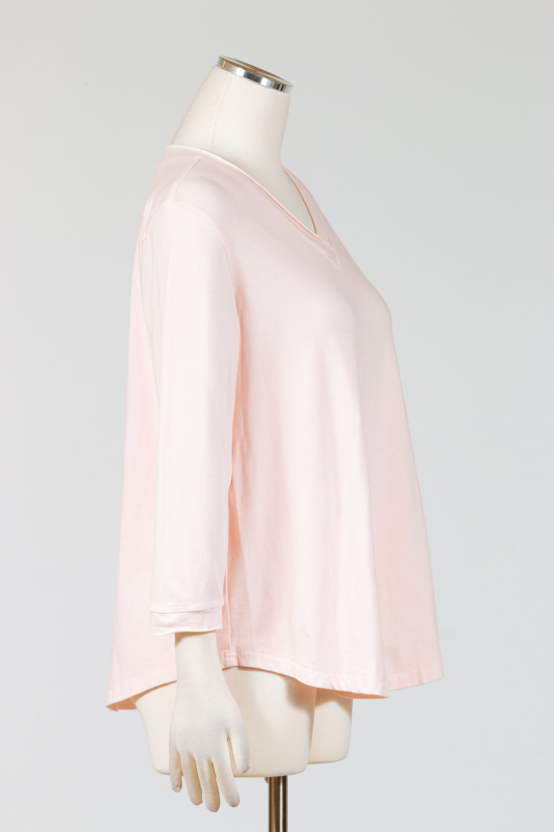 Kleen-Clothing-VNeck-Top-Tee-Cotton-Ice-Pink