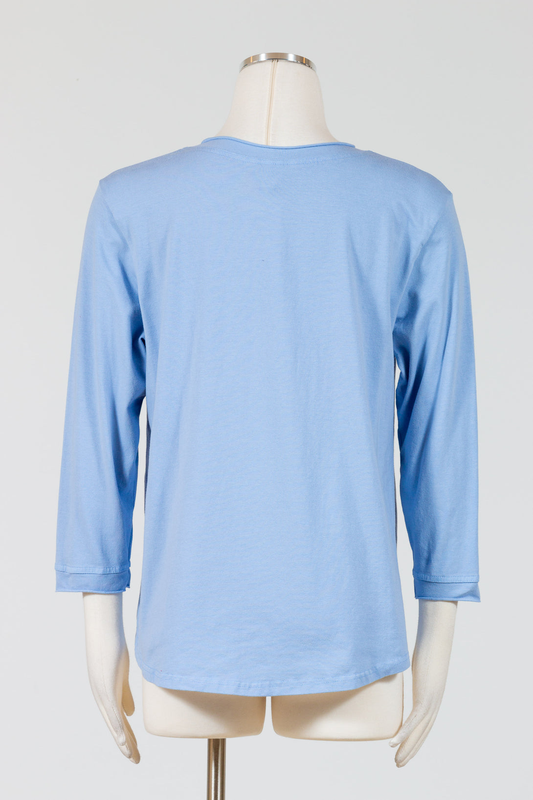 Kleen-Clothing-VNeck-Top-Tee-Cotton-Periwrinkle-Blue