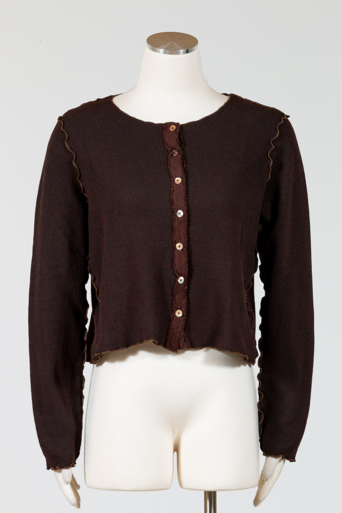 CutLoose-Clothing-Crop-Cardigan-Layering-Topper-Mahagony-Brown