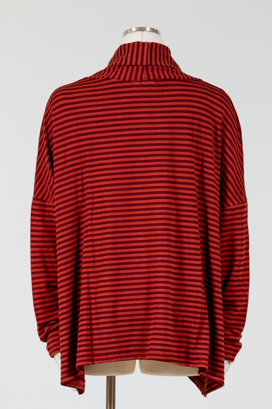 CutLoose-Clothing-OneSize-Fleece-Top-Cognac-Brown-Stripe