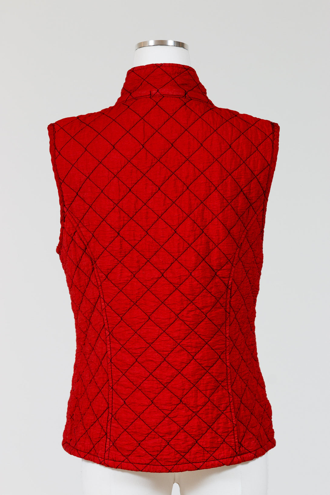 CutLoose-Clothing-Sleeveless-Quilted-Zipped-Vest-Velvet-Cognac-Red