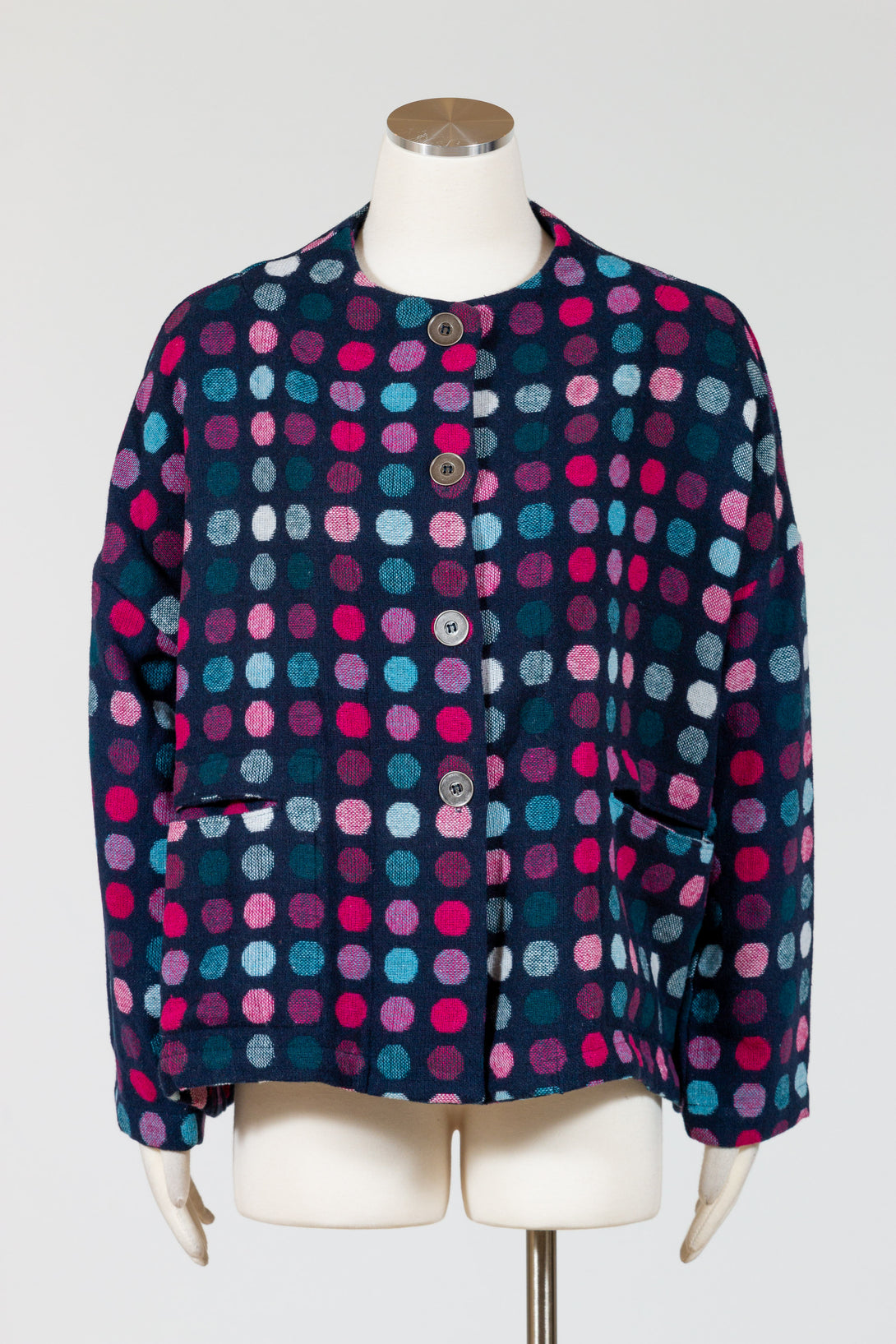 Chalet-Womens-Clothing-Jovelle-Jacket-Casual-Sorbet-Multi-PolkaDots