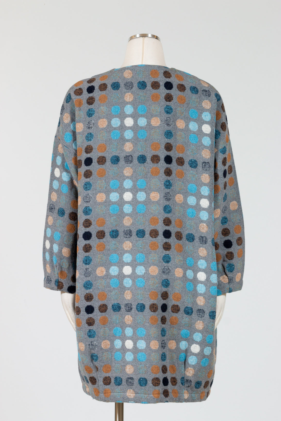 Chalet-Womens-Clothing-Gwyneth-Coat-Casual-Glaze-Blue-PolkaDots