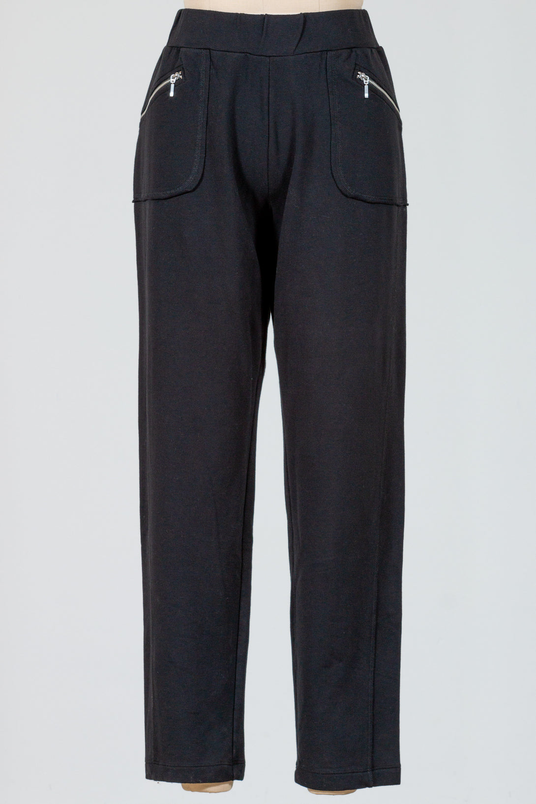 LIV-Habitat-Womens-Clothing-Fleece-Slim-Pant-Modal-Cotton-Black