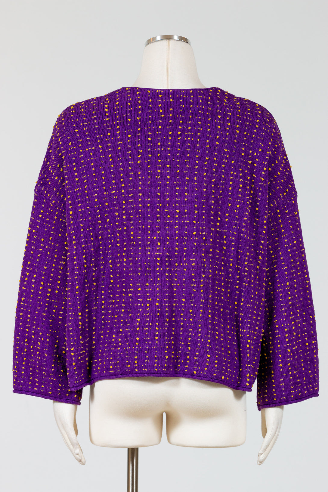 LIV-Habitat-Womens-Clothing-Textured-Dots-Boyfriend-Cardigan-Amethyst-Purple