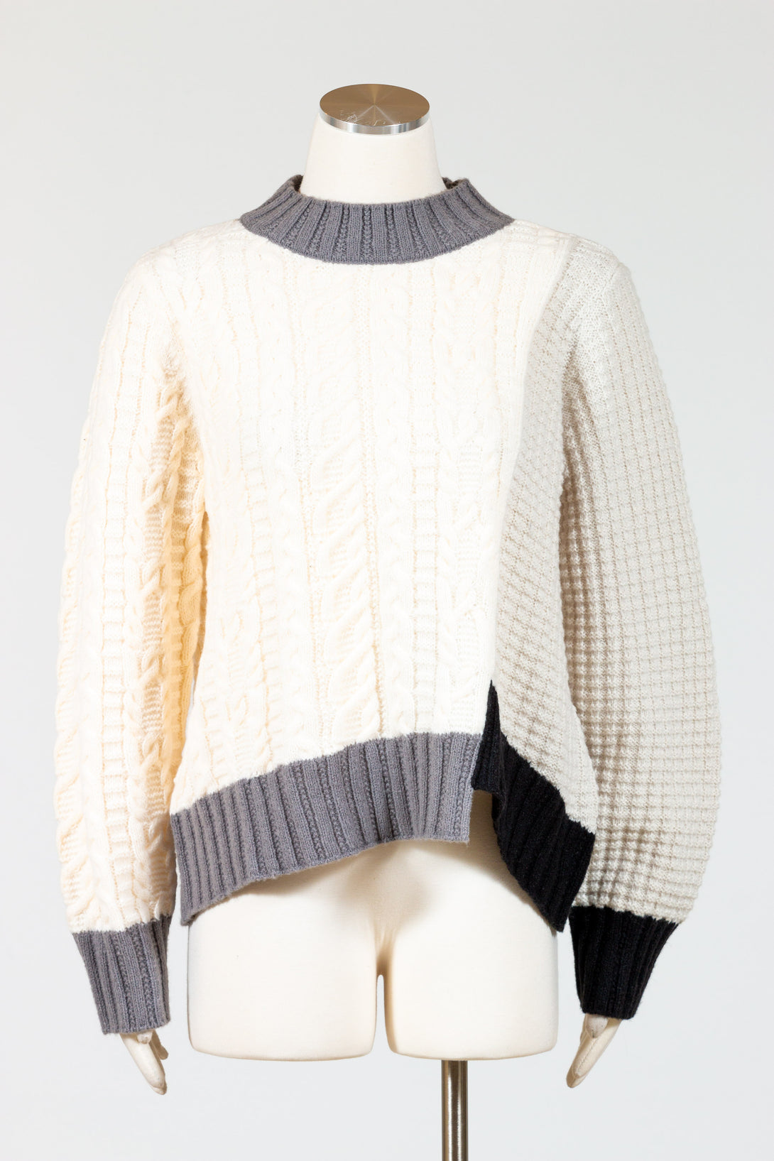 LIV-Habitat-Womens-Clothing-Mixed-Stitch-Sweater-Cream-White