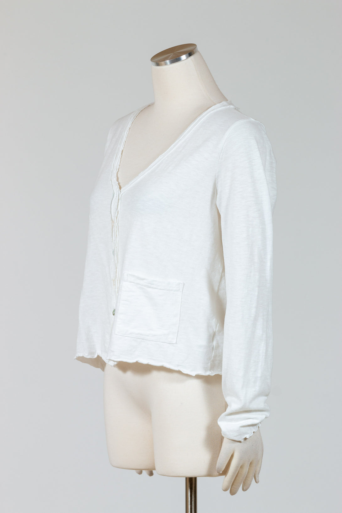 CutLoose-Womens-Clothing-Fashion-Cropped-Pocket- Cardigan-Cotton-Linen-White