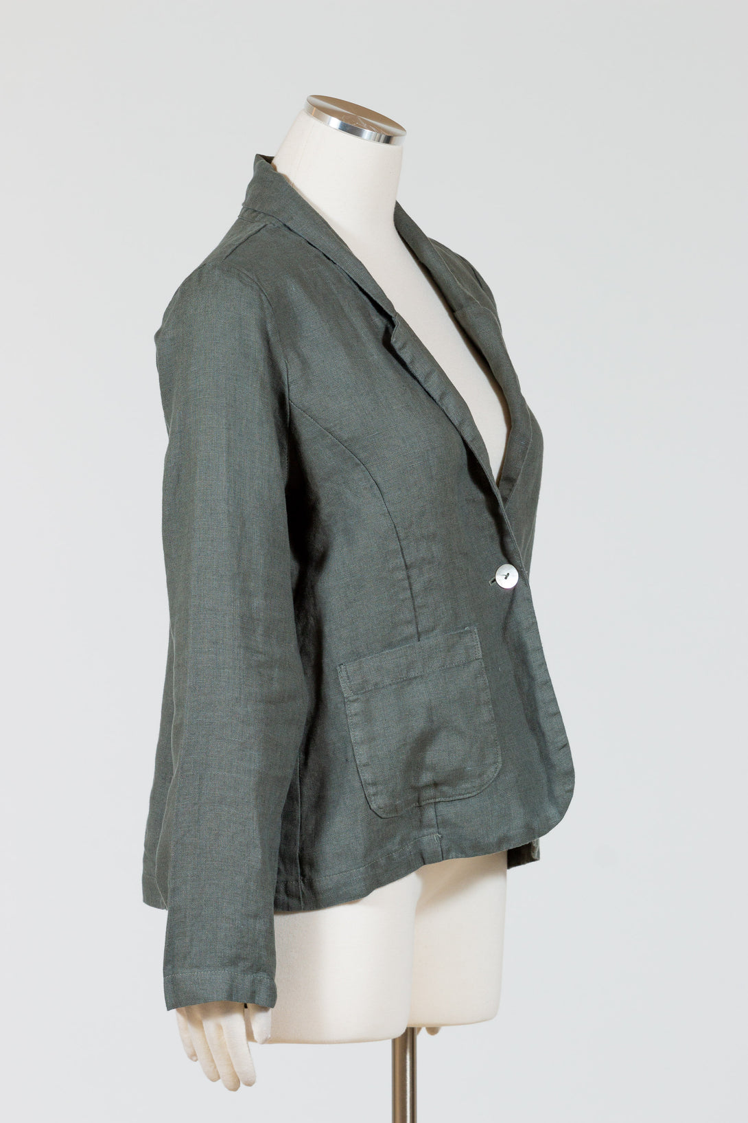 CutLoose-Womens-Clothing-Fashion-Button-Blazer-Linen-Clay-Green