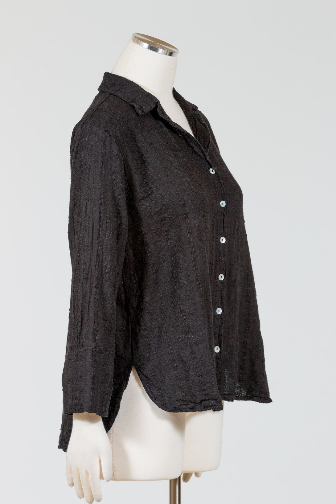 CutLoose-Womens-Clothing-Fashion-Cropped-Easy-Shirt-Cotton-Linen-Black