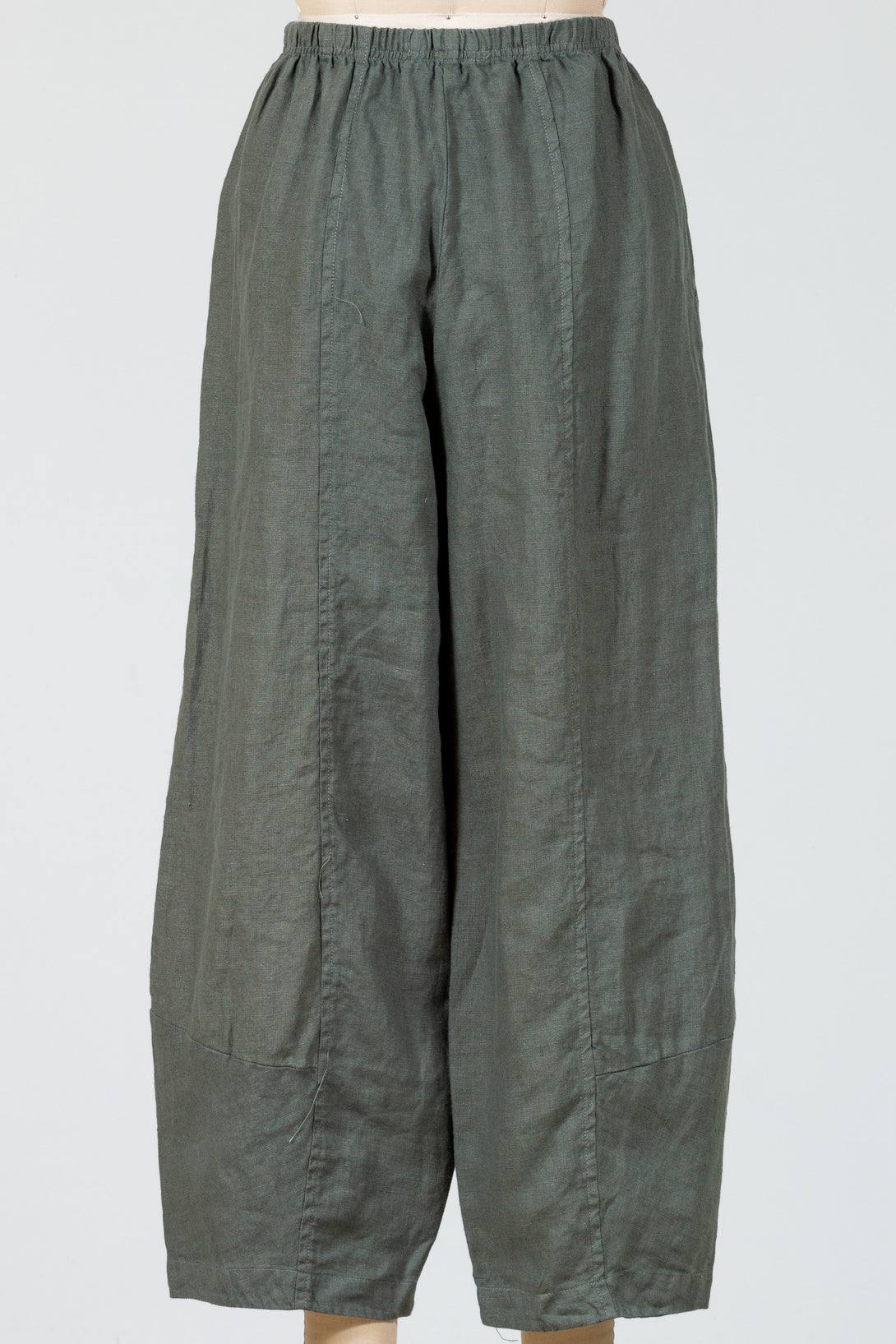 CutLoose-Womens-Clothing-Fashion-Knit-Crop-Lantern-Pant-Elastic-Cotton-Linen-Clay-Green