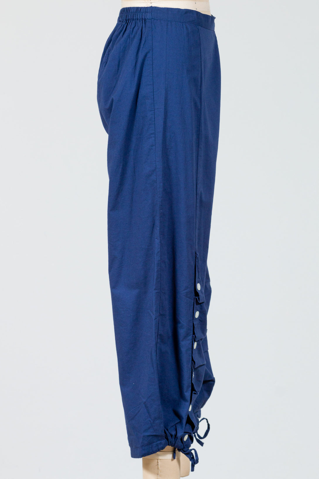 Tulip-Womens-Clothing-Scooter-Pant-Cotton- -Cropped-WideLeg-Elastic-Pockets-Blue-Navy