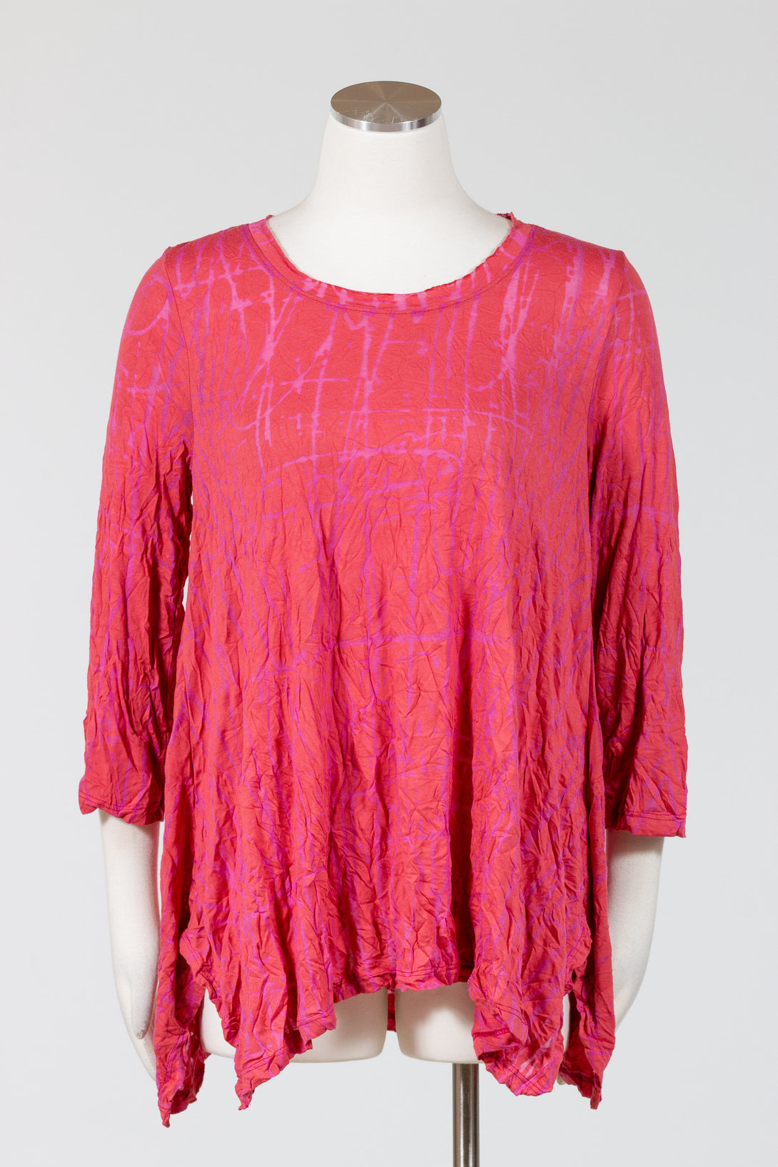 Chalet-Womens-Clothing-MacKenzie-Top-Shirt-Crinkle-Bamboo-Peony-Red