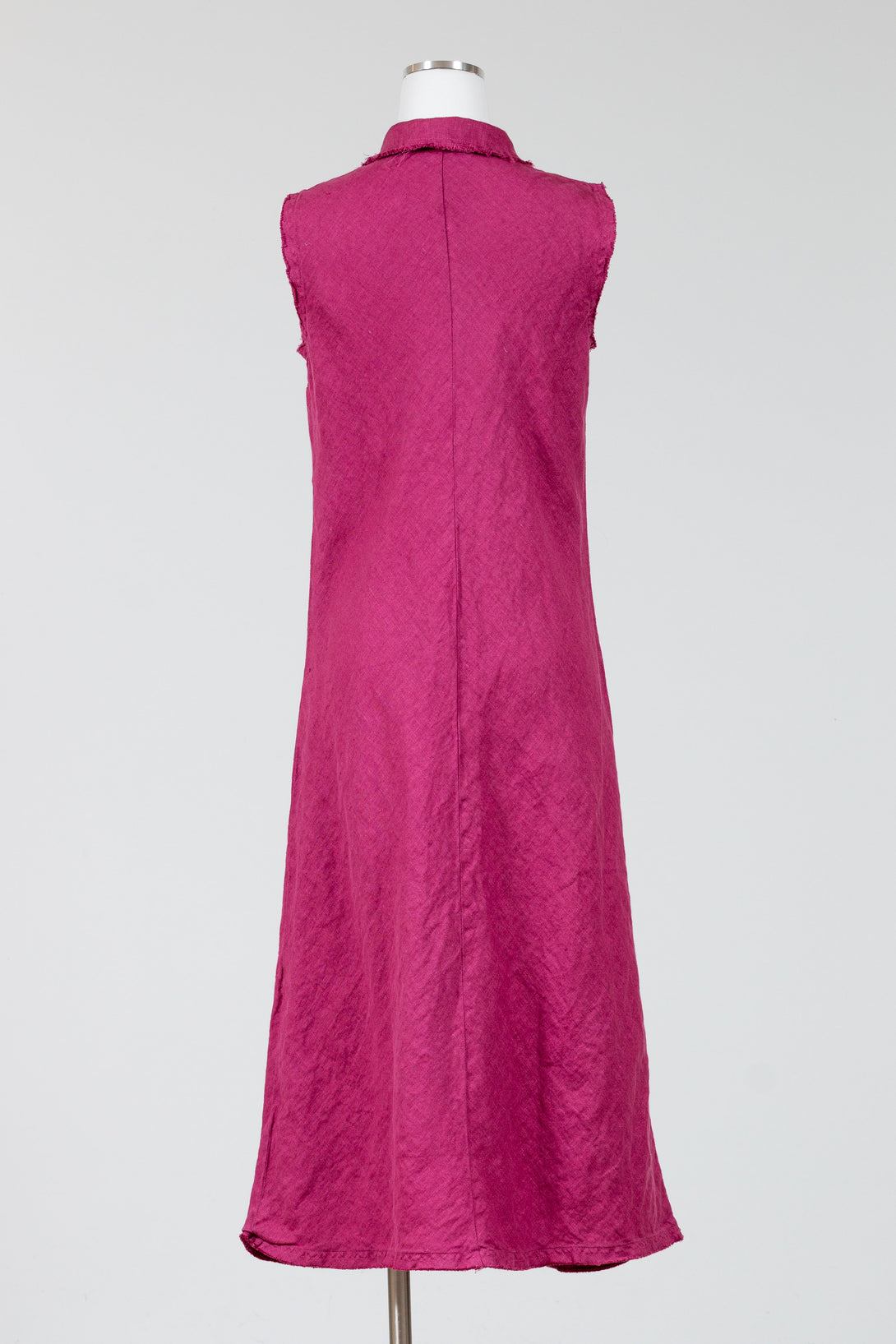 CutLoose-Womens-Clothing-Bias-Placket-Dress-VNeck-Sleeveless-Linen-Rhubarb-Berry-Purple