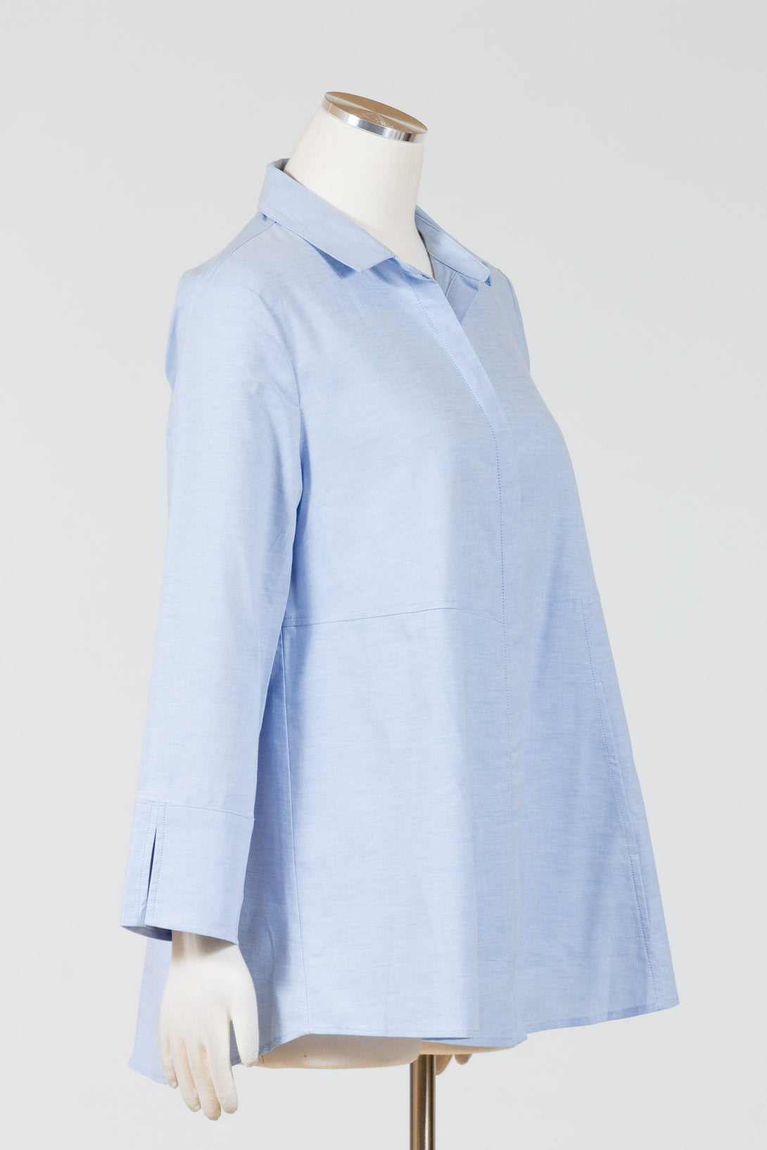 Habitat-Womens-Clothing-Shirt-Placket-Woven-ButtonDown-Cotton-Oxford-Blue