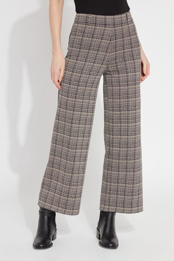 Erin Wide Leg Ponte Jacquard 