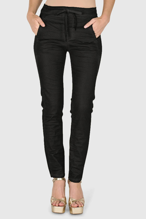 Iconic Stretch Jeans Black Snake