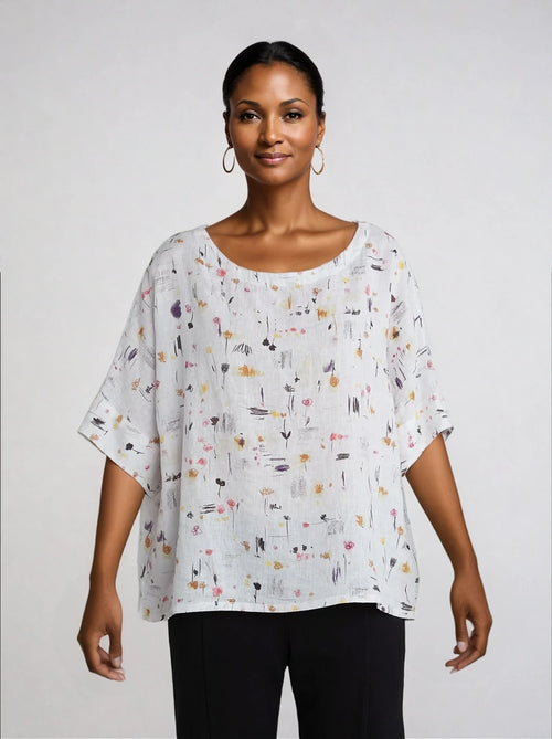 One Size Scoop Neck Top