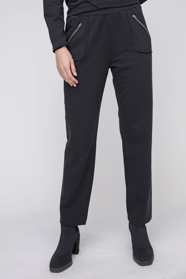 LIV-Habitat-Womens-Clothing-Fleece-Slim-Pant-Modal-Cotton-Black