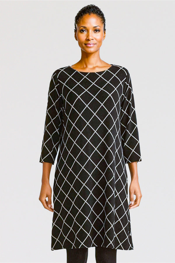 CutLoose-Clothing-BoatNeck-Dress-Moonbeam-Black-White-Squares