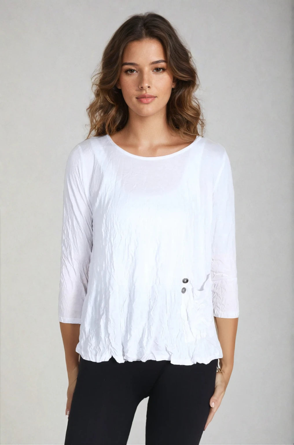 Chalet Gizel Top, Button Back