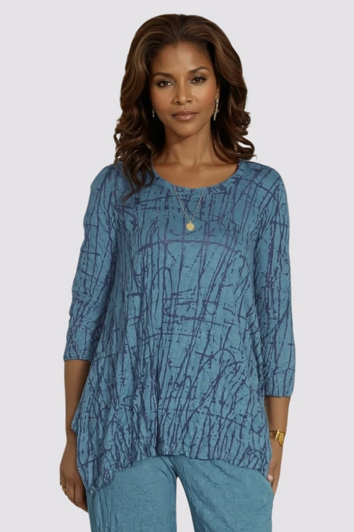 Mackenzie Top, Three Quarter Sleeve