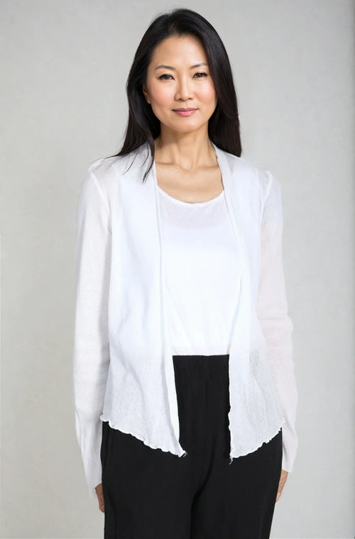 Tulle Open Front Cardigan