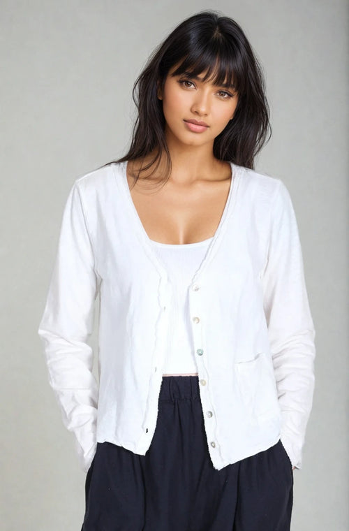 Cropped Pocket Cardigan