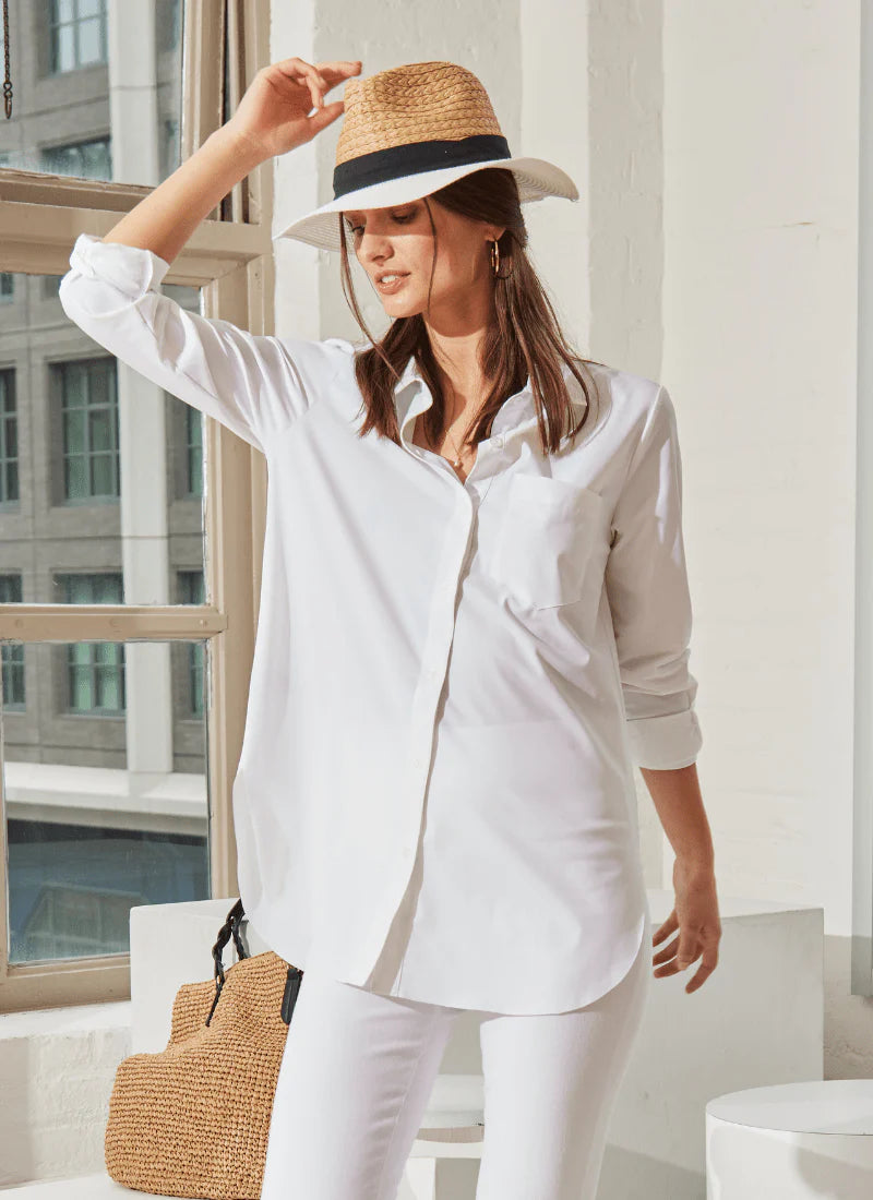 Lysse Schiffer Button Down Shirt White