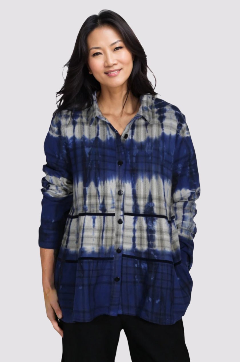 Tulip Alicia Top Plaid Shirt