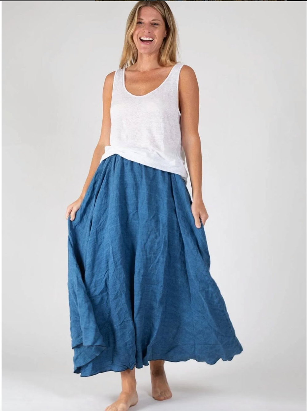 cp shades lily skirt indigo