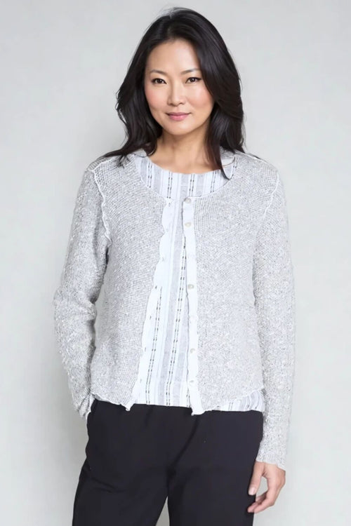 Cropped Button Front Cardigan