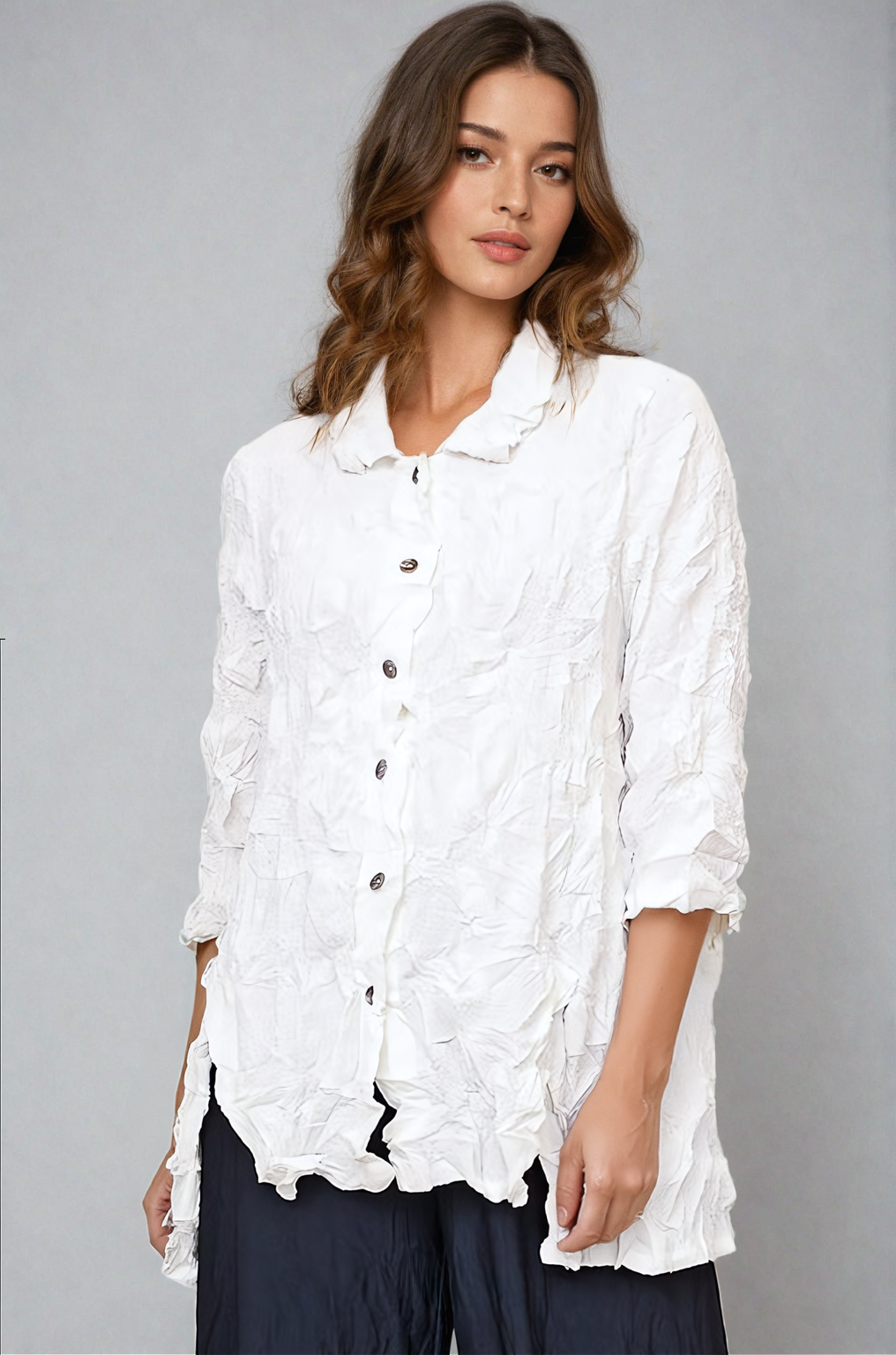 Chalet-Womens-Clothing-Kehlani-Casual-Shirt-Crinkle-White