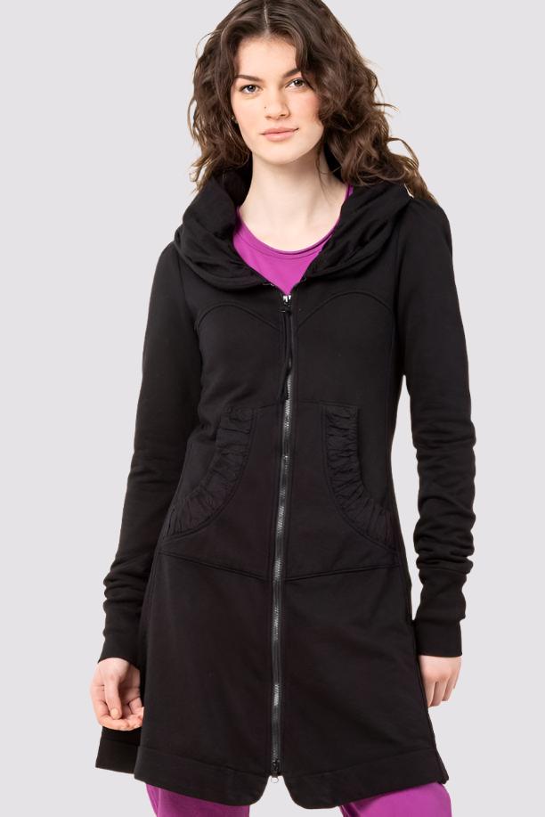 Long length zip online up hoodie