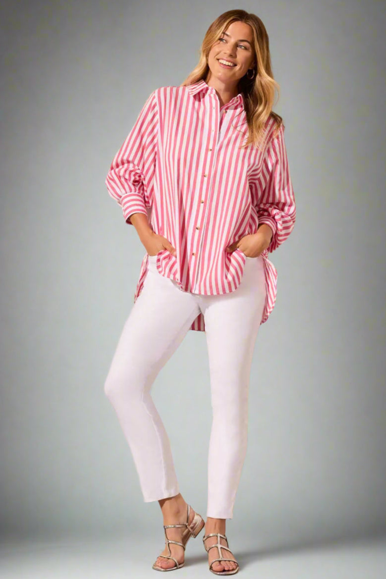 Tribal, Long Sleeve Striped Shirt